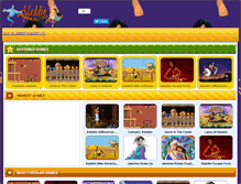 Tablet Screenshot of myaladdingames.com